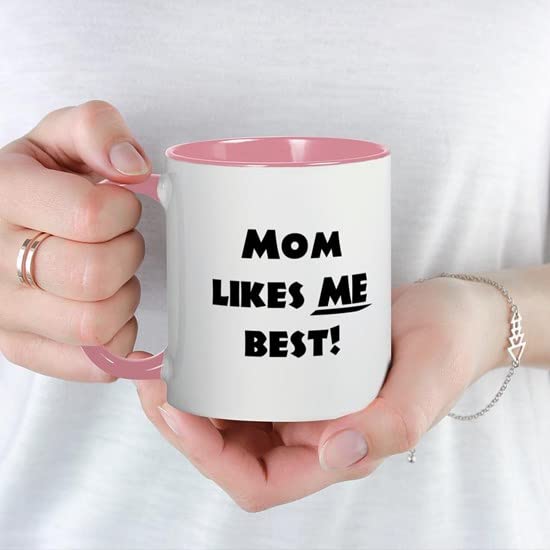 CafePress Mom Likes ME Best! Mug Ceramic Coffee Mug, Tea Cup 11 oz