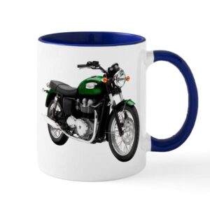 cafepress triumph bonneville green #1 mug ceramic coffee mug, tea cup 11 oz