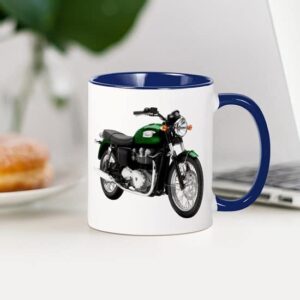 CafePress Triumph Bonneville Green #1 Mug Ceramic Coffee Mug, Tea Cup 11 oz