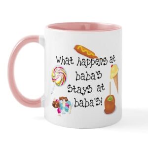 cafepress what happens at baba’s… mug ceramic coffee mug, tea cup 11 oz