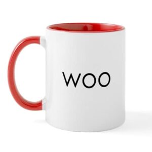 cafepress woo yay mug ceramic coffee mug, tea cup 11 oz