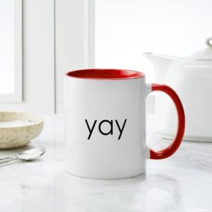 CafePress Woo Yay Mug Ceramic Coffee Mug, Tea Cup 11 oz