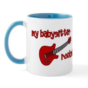cafepress my babysitter rocks! mug ceramic coffee mug, tea cup 11 oz