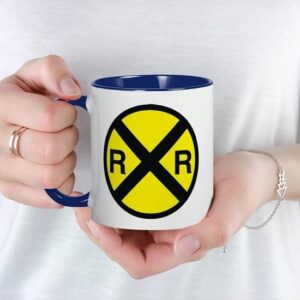 CafePress Railroad Crossing Mug Ceramic Coffee Mug, Tea Cup 11 oz