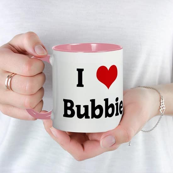 CafePress I Love Bubbie Mug Ceramic Coffee Mug, Tea Cup 11 oz