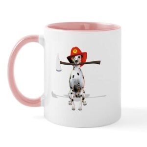cafepress dalmatian firema’s dog mug ceramic coffee mug, tea cup 11 oz