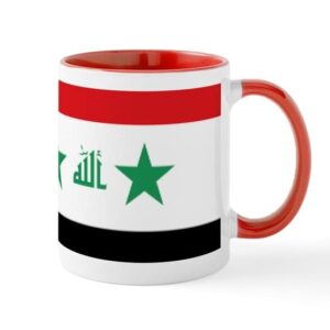 cafepress flag of iraq mug ceramic coffee mug, tea cup 11 oz