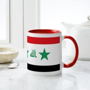 CafePress Flag Of Iraq Mug Ceramic Coffee Mug, Tea Cup 11 oz