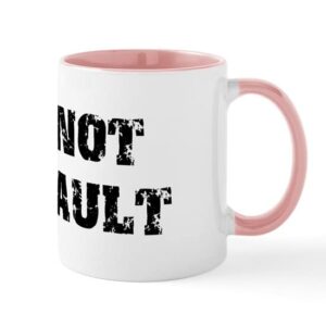 cafepress it’s not my fault mug ceramic coffee mug, tea cup 11 oz