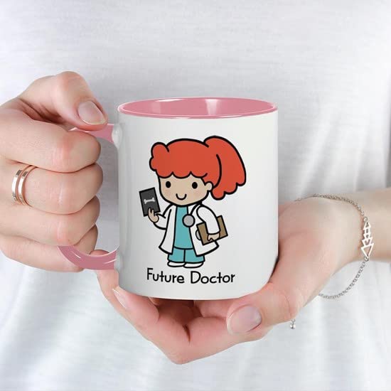 CafePress Future Doctor Girl Mug Ceramic Coffee Mug, Tea Cup 11 oz