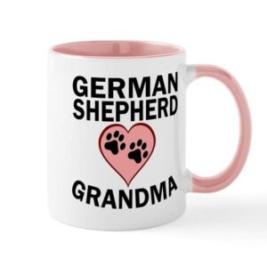 cafepress german shepherd grandma mugs ceramic coffee mug, tea cup 11 oz