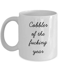 best cobbler mug funny appreciation mug for coworkers gag swearing mug for adults novelty tea cup