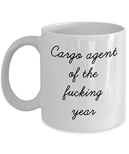 Best Cargo Agent Mug Funny Appreciation Mug for Coworkers Gag Swearing Mug for Adults Novelty Tea Cup