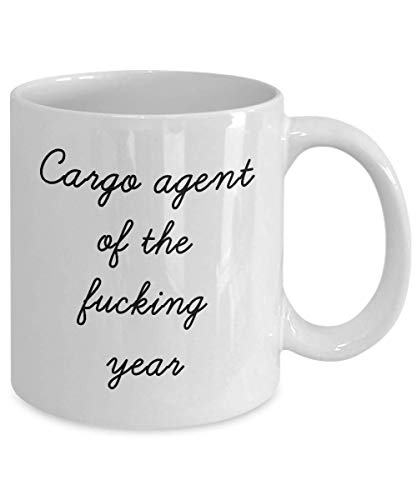 Best Cargo Agent Mug Funny Appreciation Mug for Coworkers Gag Swearing Mug for Adults Novelty Tea Cup