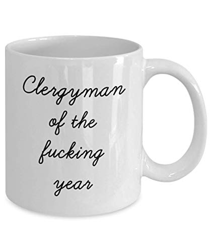 Best Clergyman Mug Funny Appreciation Mug for Coworkers Gag Swearing Mug for Adults Novelty Tea Cup