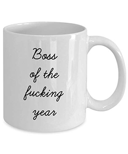 Best Boss Mug Funny Appreciation Mug for Manager Gag Swearing Mug for Adults Novelty Tea Cup