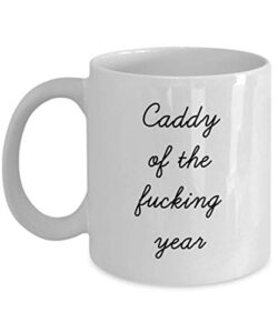 best caddy mug funny appreciation mug for coworkers gag swearing mug for adults novelty tea cup