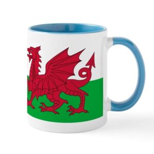 cafepress welsh flag mug ceramic coffee mug, tea cup 11 oz