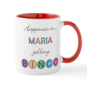 cafepress maria bingo mug ceramic coffee mug, tea cup 11 oz