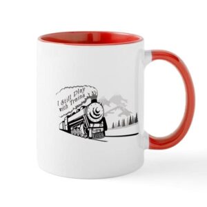 cafepress still play with trains mug ceramic coffee mug, tea cup 11 oz