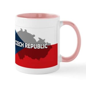cafepress czech republic flag extra mug ceramic coffee mug, tea cup 11 oz