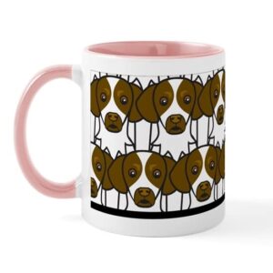 cafepress brittany spaniels mug ceramic coffee mug, tea cup 11 oz