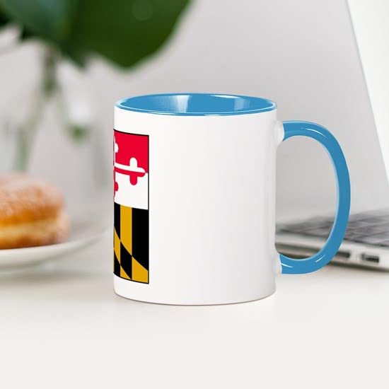 CafePress Maryland Blank Flag Mug Ceramic Coffee Mug, Tea Cup 11 oz