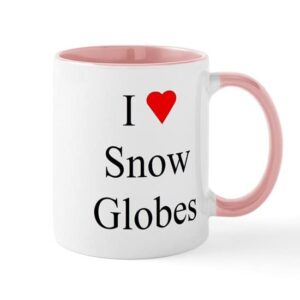 cafepress i heart snow globes mug ceramic coffee mug, tea cup 11 oz