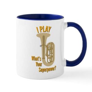 cafepress i play tuba ceramic coffee mug, tea cup 11 oz