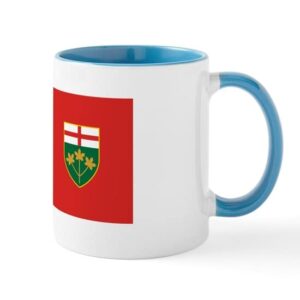 cafepress ontario flag mug ceramic coffee mug, tea cup 11 oz