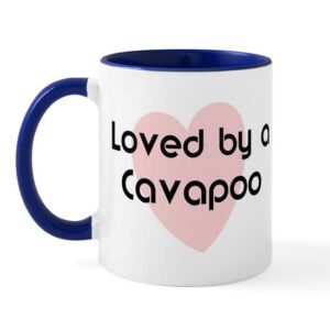 cafepress loved by a cavapoo mug ceramic coffee mug, tea cup 11 oz