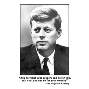 CafePress JFK Inaugural Quote Mug Ceramic Coffee Mug, Tea Cup 11 oz