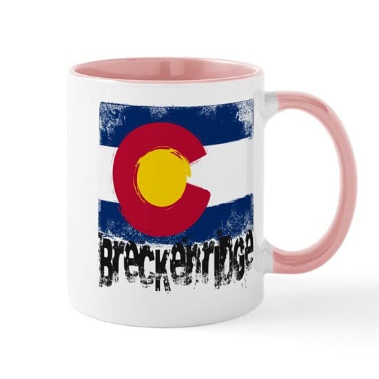 CafePress Breckenridge Grunge Flag Stainless Steel Travel Mu Ceramic Coffee Mug, Tea Cup 11 oz