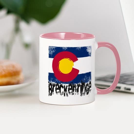 CafePress Breckenridge Grunge Flag Stainless Steel Travel Mu Ceramic Coffee Mug, Tea Cup 11 oz