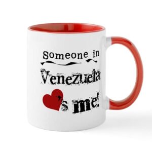 cafepress venezuela loves me mug ceramic coffee mug, tea cup 11 oz