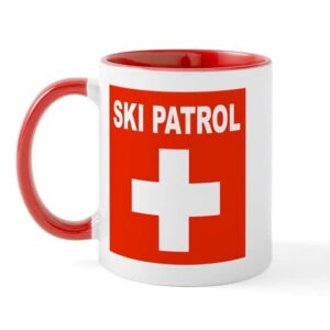 cafepress ski patrol mug ceramic coffee mug, tea cup 11 oz