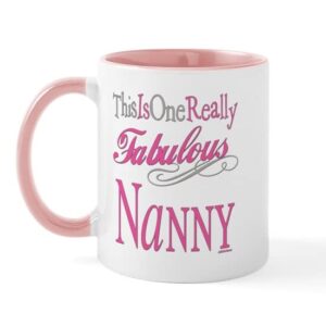 cafepress fabulous nanny mug ceramic coffee mug, tea cup 11 oz