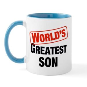 CafePress World's Greatest Son Mug Ceramic Coffee Mug, Tea Cup 11 oz