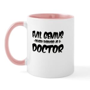 cafepress evil genius cleverly disguised as a doctor mug ceramic coffee mug, tea cup 11 oz