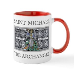 cafepress saint michael mug ceramic coffee mug, tea cup 11 oz