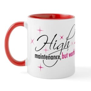 cafepress high maintenance mug ceramic coffee mug, tea cup 11 oz