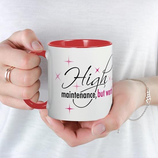 CafePress High Maintenance Mug Ceramic Coffee Mug, Tea Cup 11 oz