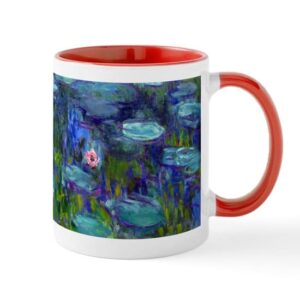 cafepress monet water lilies mug ceramic coffee mug, tea cup 11 oz