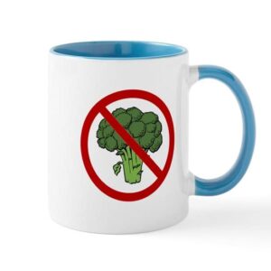 cafepress no broccoli mug ceramic coffee mug, tea cup 11 oz