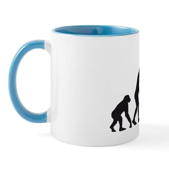 CafePress Evolution Trumpet Player Mug Ceramic Coffee Mug, Tea Cup 11 oz
