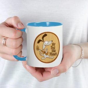 CafePress My Dog Has Fleas Ukulele Fan Mug Ceramic Coffee Mug, Tea Cup 11 oz