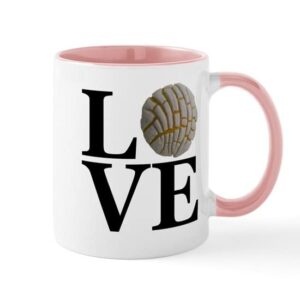 cafepress love concha de vainilla ceramic coffee mug, tea cup 11 oz