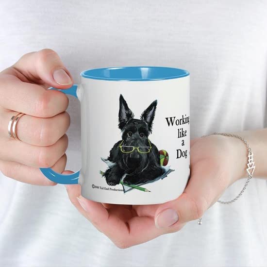 CafePress Working Scottie Mug Ceramic Coffee Mug, Tea Cup 11 oz