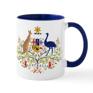 cafepress australia coat of arms mug ceramic coffee mug, tea cup 11 oz