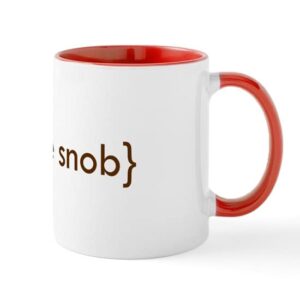 cafepress coffee snob mug ceramic coffee mug, tea cup 11 oz